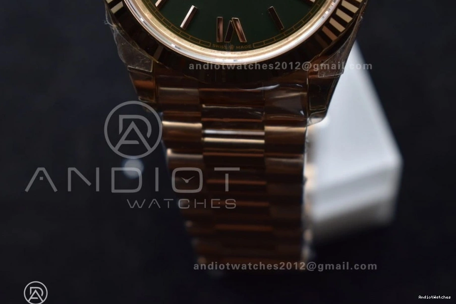 Weight) Edition Dial Roman RG VR3255 THBF on 652 President Bracelet 228235 Date Best 40 MoistureWicking Green (Gain 1:1 Day 0426